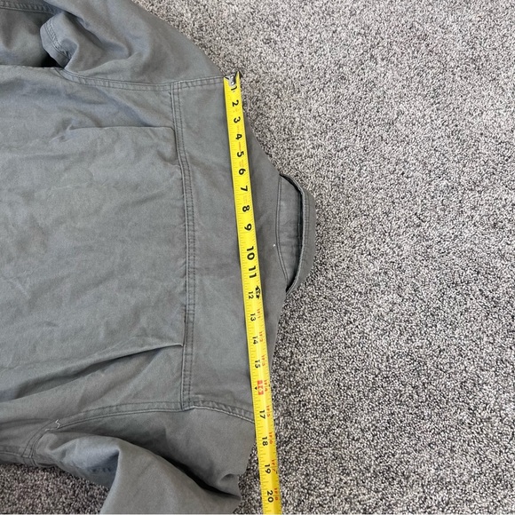 Dickies Jacket Canvas Work Chore Flannel Lined Snap Button Grey Cotton Men’s M - Picture 9 of 11